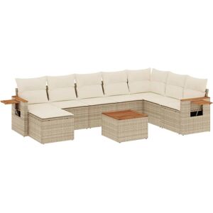 vidaXL 8-teilige Gartenmöbel-Set - Beige, Modular - Gartenmöbel vidaXL 8-teilige Gartenmöbel-Set - Beige, Modular - Gartenmöbel