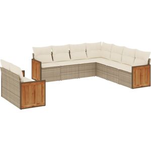 VidaXL Gartenmöbelset - Beige, Modular, Wetterfest VidaXL Gartenmöbelset - Beige, Modular, Wetterfest