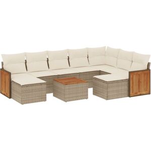 VidaXL Gartenmöbel-Set - Beige, Modular, Robust - Gartenset VidaXL Gartenmöbel-Set - Beige, Modular, Robust - Gartenset