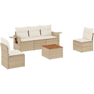 Set de Mobilier de Grădină VidaXL - Bej - Mobilier Exterior Set de Mobilier de Grădină VidaXL - Bej - Mobilier Exterior