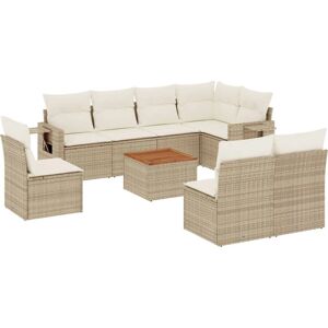 Set de Mobilier pentru Grădină vidaXL - Bej, Modular, Rezistent la intemperii Set de Mobilier pentru Grădină vidaXL - Bej, Modular, Rezistent la intemperii