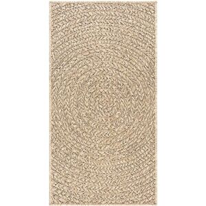 vidaXL Round Jute Look Indoor Outdoor Floor Carpet - 60x110cm Floor Carpet vidaXL Round Jute Look Indoor Outdoor Floor Carpet - 60x110cm Floor Carpet