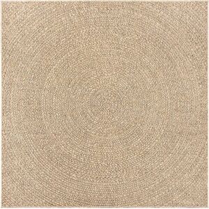 vidaXL Rug ZIZUR 200x200 cm Jute Look Indoor Outdoor - Rug Floor Carpet vidaXL Rug ZIZUR 200x200 cm Jute Look Indoor Outdoor - Rug Floor Carpet