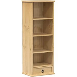 vidaXL CD Cabinet Corona 40x30x110 cm Brown - CD Cabinet vidaXL CD Cabinet Corona 40x30x110 cm Brown - CD Cabinet
