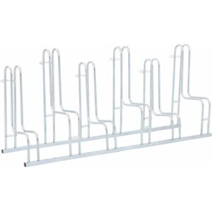 vidaXL sykkelstativ for 6 sykler - Galvanisert stål, Plassbesparende vidaXL sykkelstativ for 6 sykler - Galvanisert stål, Plassbesparende