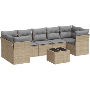 vidaXL Gartenmöbel-Set - Beige, Modular, UV-beständig vidaXL Gartenmöbel-Set - Beige, Modular, UV-beständig