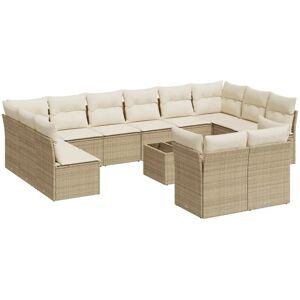 VidaXL Gartenset - Beige, Modular, 12 Plätze VidaXL Gartenset - Beige, Modular, 12 Plätze