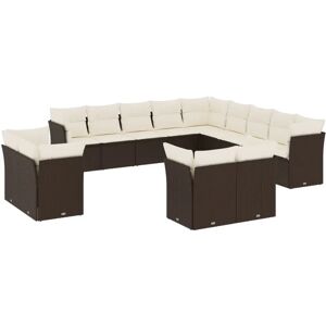 vidaXL Gartenmöbel-Set - Beige - Modulares Sitzmöbel vidaXL Gartenmöbel-Set - Beige - Modulares Sitzmöbel