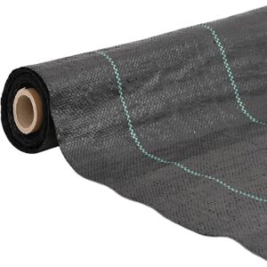 vidaXL Black 4x50 m Garden Weed Barrier Fabric - Garden Weed Control vidaXL Black 4x50 m Garden Weed Barrier Fabric - Garden Weed Control