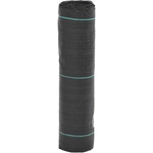 vidaXL Ground Cover - Black Weed Barrier Fabric 0.5x25m vidaXL Ground Cover - Black Weed Barrier Fabric 0.5x25m