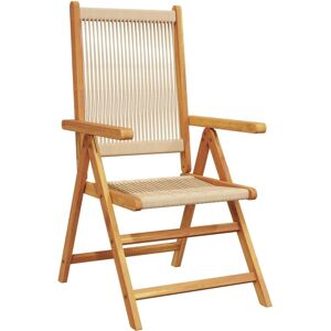 vidaXL Garden Chairs 4 pcs Beige Reclining Outdoor Furniture vidaXL Garden Chairs 4 pcs Beige Reclining Outdoor Furniture