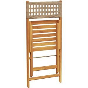 vidaXL Gartenstuhl 3214598 - Klappbarer Stuhl Akazienholz Beige vidaXL Gartenstuhl 3214598 - Klappbarer Stuhl Akazienholz Beige