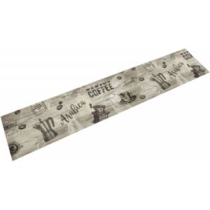 vidaXL Kitchen Rug Grey 60x300 cm Velvet - Kitchen Rug vidaXL Kitchen Rug Grey 60x300 cm Velvet - Kitchen Rug