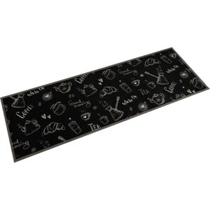 vidaXL Black Kitchen Rug Anti Fatigue Mat - Kitchen Rug vidaXL Black Kitchen Rug Anti Fatigue Mat - Kitchen Rug