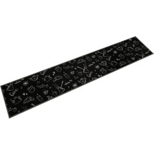 vidaXL Kitchen Rug Black 60x300cm Anti Fatigue Mat Runner - Kitchen Rug vidaXL Kitchen Rug Black 60x300cm Anti Fatigue Mat Runner - Kitchen Rug