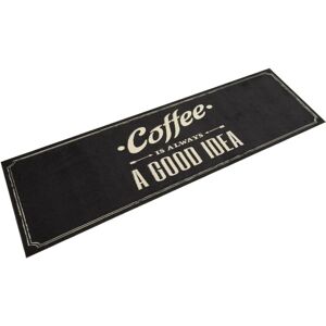 vidaXL Kitchen Rug Black Velvet 45x150 cm - Kitchen Rug vidaXL Kitchen Rug Black Velvet 45x150 cm - Kitchen Rug