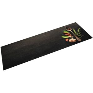 vidaXL Black and Green Kitchen Rug Anti Fatigue Mat Runner - Kitchen Rug vidaXL Black and Green Kitchen Rug Anti Fatigue Mat Runner - Kitchen Rug
