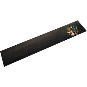 vidaXL Black and Green Kitchen Rug Anti Fatigue Mat - Kitchen Rug vidaXL Black and Green Kitchen Rug Anti Fatigue Mat - Kitchen Rug