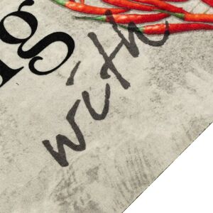 vidaXL Kitchen Rug Grey 45x150cm - Kitchen Rug vidaXL Kitchen Rug Grey 45x150cm - Kitchen Rug