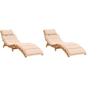 vidaXL Ligstoel Beige - Sun Lounger vidaXL Ligstoel Beige - Sun Lounger