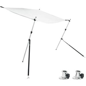 vidaXL T-Top Schaduwuitbreiding Wit - Boot Zonnescherm vidaXL T-Top Schaduwuitbreiding Wit - Boot Zonnescherm