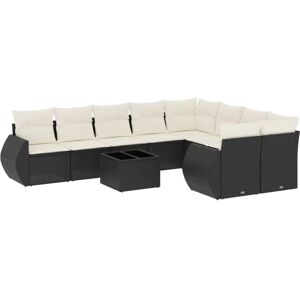 Set de Mobilier de Exterior vidaXL - Rattan Durabil, Masă de Sticlă Set de Mobilier de Exterior vidaXL - Rattan Durabil, Masă de Sticlă