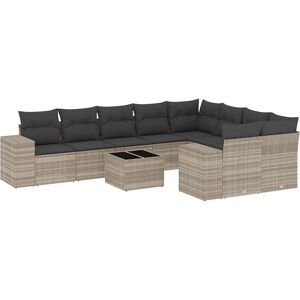 VidaXL Tuinset - Duurzaam PE-Rattan, Modular, Beige VidaXL Tuinset - Duurzaam PE-Rattan, Modular, Beige