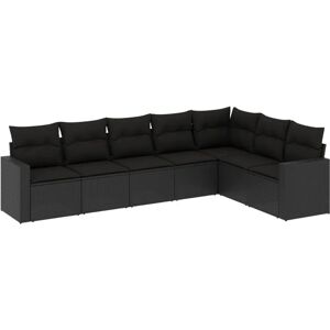 Ensemble de Mobilier d'Extérieur VidaXL - Noir, Beige, Modulable - Set de Mobilier d'Extérieur Ensemble de Mobilier d'Extérieur VidaXL - Noir, Beige, Modulable - Set de Mobilier d'Extérieur
