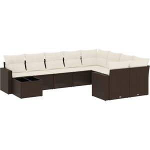 VidaXL Outdoor Möbelset - Beige, Modular, Langlebig - Gartenmöbel-Set VidaXL Outdoor Möbelset - Beige, Modular, Langlebig - Gartenmöbel-Set