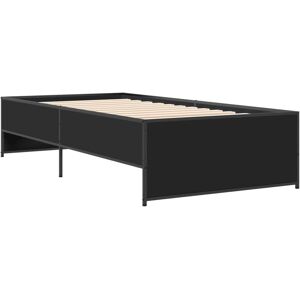 vidaXL Bettgestell 100x200cm Schwarz - Bettgestell vidaXL Bettgestell 100x200cm Schwarz - Bettgestell
