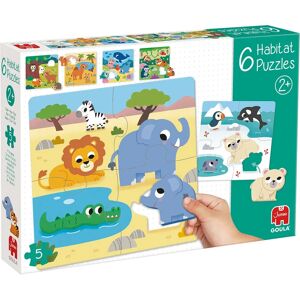 Goula 1110100762 Puzzle - Zestaw 6 puzzli dla dzieci - Edukacyjne Goula 1110100762 Puzzle - Zestaw 6 puzzli dla dzieci - Edukacyjne