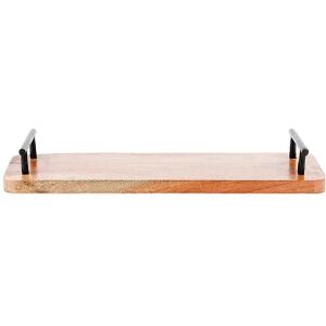 Home&Styling Drewniana taca do serwowania - 40x15cm - Brąz/ Czarny Home&Styling Drewniana taca do serwowania - 40x15cm - Brąz/ Czarny