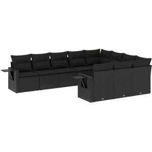 VidaXL Gartenset - Strapazierfähiges Schwarz Rattan VidaXL Gartenset - Strapazierfähiges Schwarz Rattan