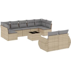 Set de Mobilier de Exterior VidaXL - Bej, Modular, Rezistent la UV Set de Mobilier de Exterior VidaXL - Bej, Modular, Rezistent la UV