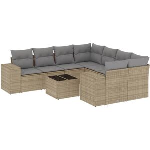 vidaXL Gartenmöbel-Set - Beige, Modular, UV-beständig vidaXL Gartenmöbel-Set - Beige, Modular, UV-beständig
