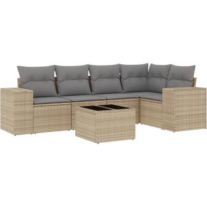 VidaXL Outdoor Möbelset - Beige, Modular, UV-beständig VidaXL Outdoor Möbelset - Beige, Modular, UV-beständig