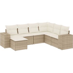 VidaXL Gartenmöbel-Set - Beige Modular Gartencouch VidaXL Gartenmöbel-Set - Beige Modular Gartencouch