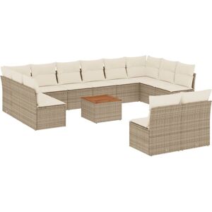 VidaXL 3256226 Gartenmöbel-Set - Beige - Modularer Sofasatz VidaXL 3256226 Gartenmöbel-Set - Beige - Modularer Sofasatz