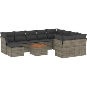 VidaXL Gartenmöbel-Set - Langlebiges Poly-Rattan, Wasserdichte Stauraumtaschen, Modulares Design VidaXL Gartenmöbel-Set - Langlebiges Poly-Rattan, Wasserdichte Stauraumtaschen, Modulares Design