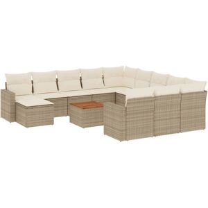 VidaXL Outdoor-Möbel-Set - Beige, Modular, UV-beständig VidaXL Outdoor-Möbel-Set - Beige, Modular, UV-beständig