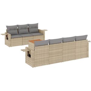 vidaXL Gartenset - Beige, Modular, UV-beständig vidaXL Gartenset - Beige, Modular, UV-beständig