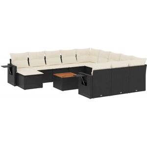 VidaXL Havegruppen - Sort & Creme VidaXL Havegruppen - Sort & Creme