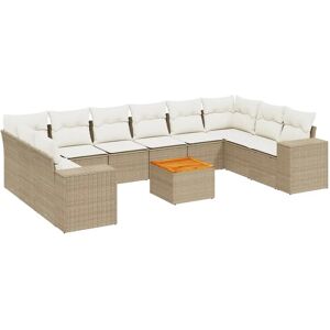 vidaXL Gartenmöbel-Set - Beige, Modular, Wetterfest vidaXL Gartenmöbel-Set - Beige, Modular, Wetterfest