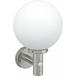 VIDAXL - Wall Light with Sensor - Silver - Round - Indoor/Outdoor - 28x25x38cm VIDAXL - Wall Light with Sensor - Silver - Round - Indoor/Outdoor - 28x25x38cm