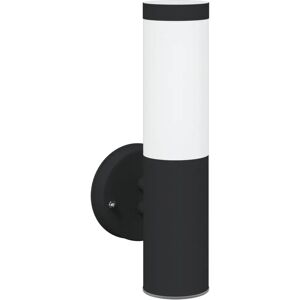 VIDAXL Black Outdoor Wall Light - Modern Cylindrical IP44 VIDAXL Black Outdoor Wall Light - Modern Cylindrical IP44