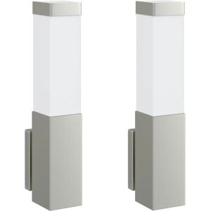 VIDAXL Stainless Steel Outdoor Wall Light - Modern IP44 Wall Lamp VIDAXL Stainless Steel Outdoor Wall Light - Modern IP44 Wall Lamp