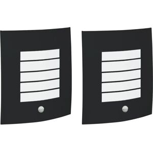 VIDAXL Black Modern Rectangle Wall Lamp Set - Wall Lamp VIDAXL Black Modern Rectangle Wall Lamp Set - Wall Lamp