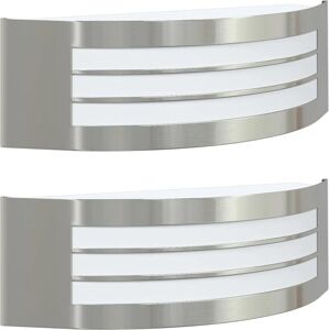 VIDAXL Wall Lamp - Modern Stainless Steel Indoor Light Set VIDAXL Wall Lamp - Modern Stainless Steel Indoor Light Set