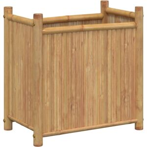 vidaXL Bamboo Planter 50x30x50 cm - Outdoor Garden Pot vidaXL Bamboo Planter 50x30x50 cm - Outdoor Garden Pot
