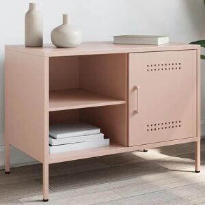 vidaXL TV Cabinet Pink Steel - TV Cabinet vidaXL TV Cabinet Pink Steel - TV Cabinet